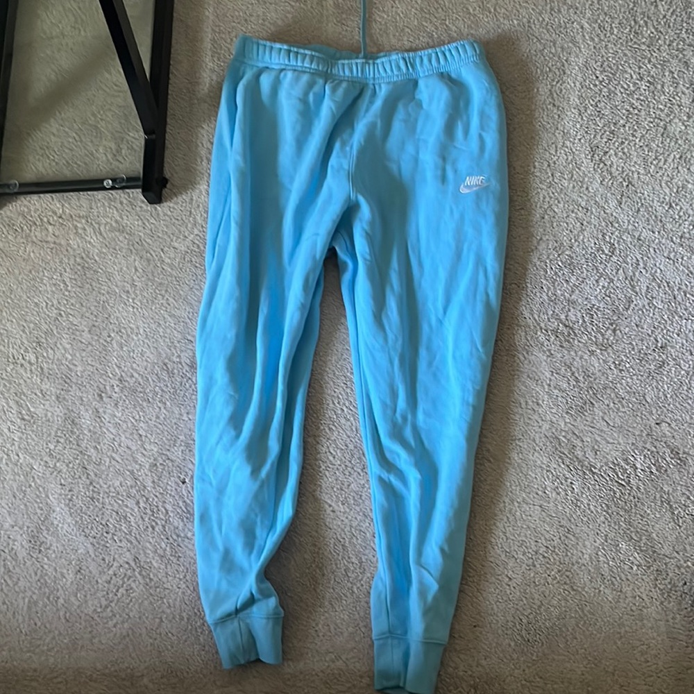 Light blue Nike joggers